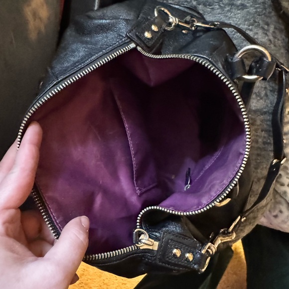 Coach Black Leather Ashley Satchel and Black Leather Wallet Set - Picture 8 of 10